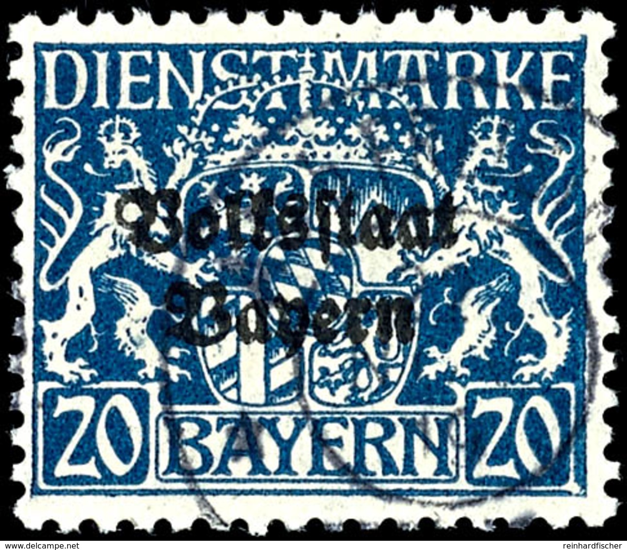 1726 20 Pf. Preußischblau, X-Papier, Gepr. Dr. Helbig BPP/Infla, Eine Seltene Marke In Tadelloser Erhaltung, Mi. 2.000.- - Sonstige & Ohne Zuordnung