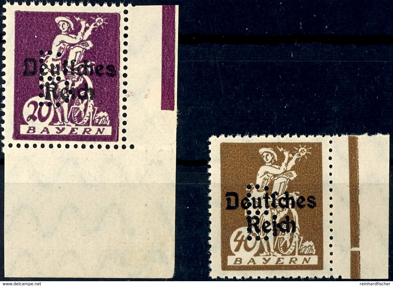 1731 20 Und 40 Pf Portofreiheitsmarken Je Tadellos Postfrisch, Tiefst Gepr. Pfenninger, Mi. 160.-, Katalog: 19,21 ** - Sonstige & Ohne Zuordnung