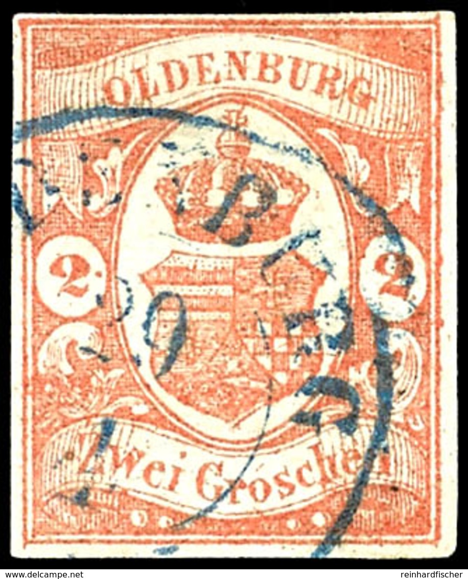 1803 2 Gr. Dunkelzinnober, Zentrisch Gestempelt K2 "OLDENBURG 29 4", Allseits Voll- Bis Breitrandig, Tadelloses Kabinett - Oldenburg