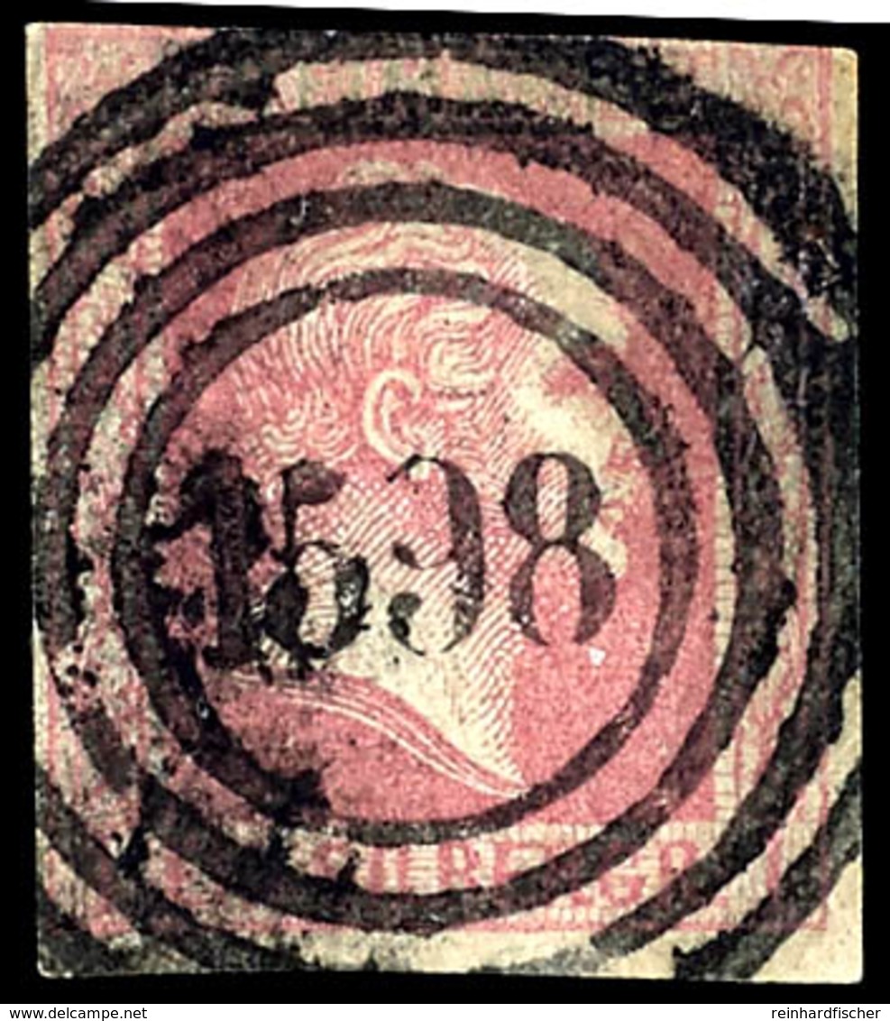 1883 "1598" - WEHR, OPD Aachen, Ideal Zentrisch Platzierter Abschlag Auf Oben Teils Leicht Angeschnittener, Sonst Voll-/ - Other & Unclassified