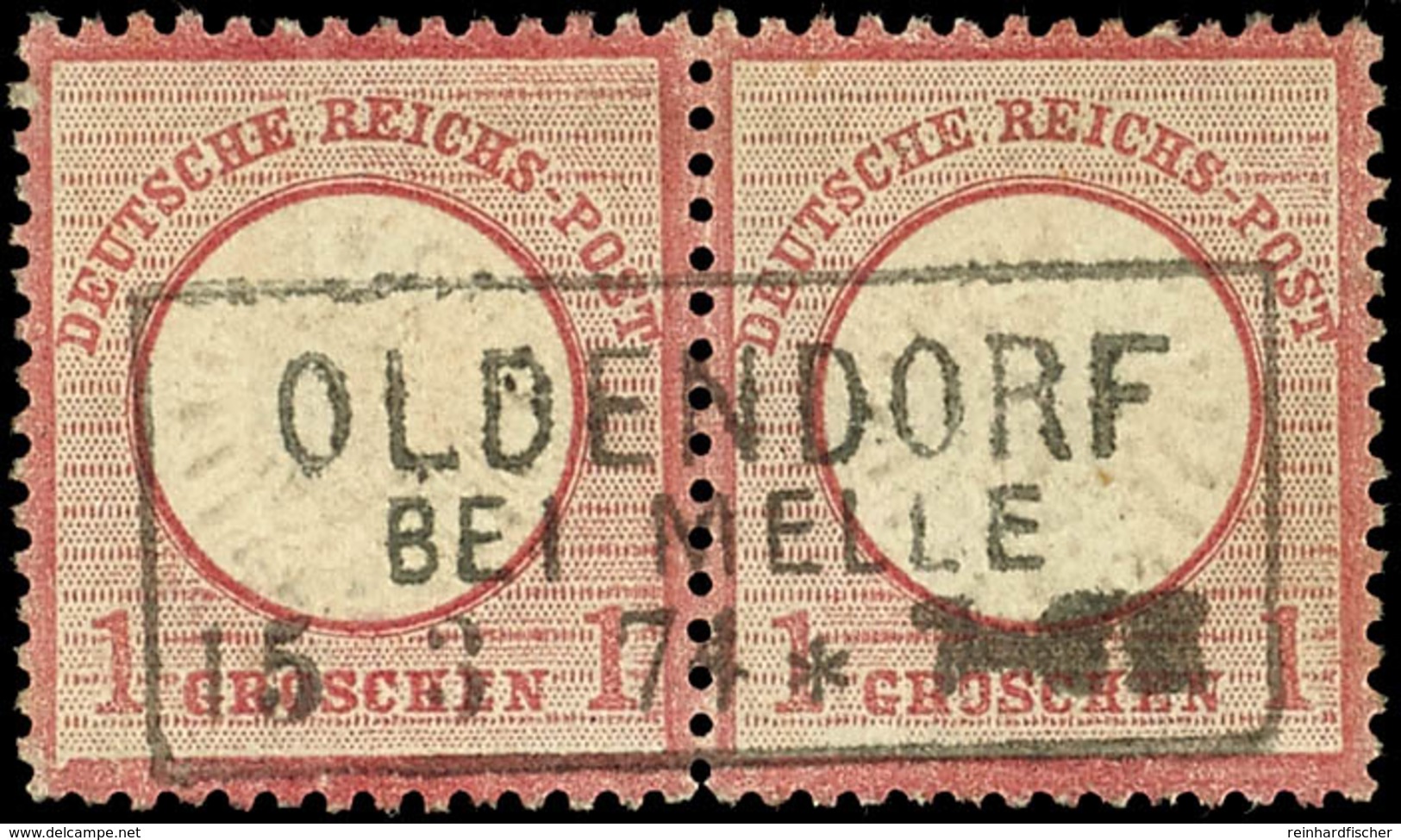 1890 "OLDENDORF BEI MELLE 15 3 74" - R3, Hannover/Osnabrück, Vollständiger Abschlag, Herrlich Klar Und Geradesitzend Auf - Sonstige & Ohne Zuordnung