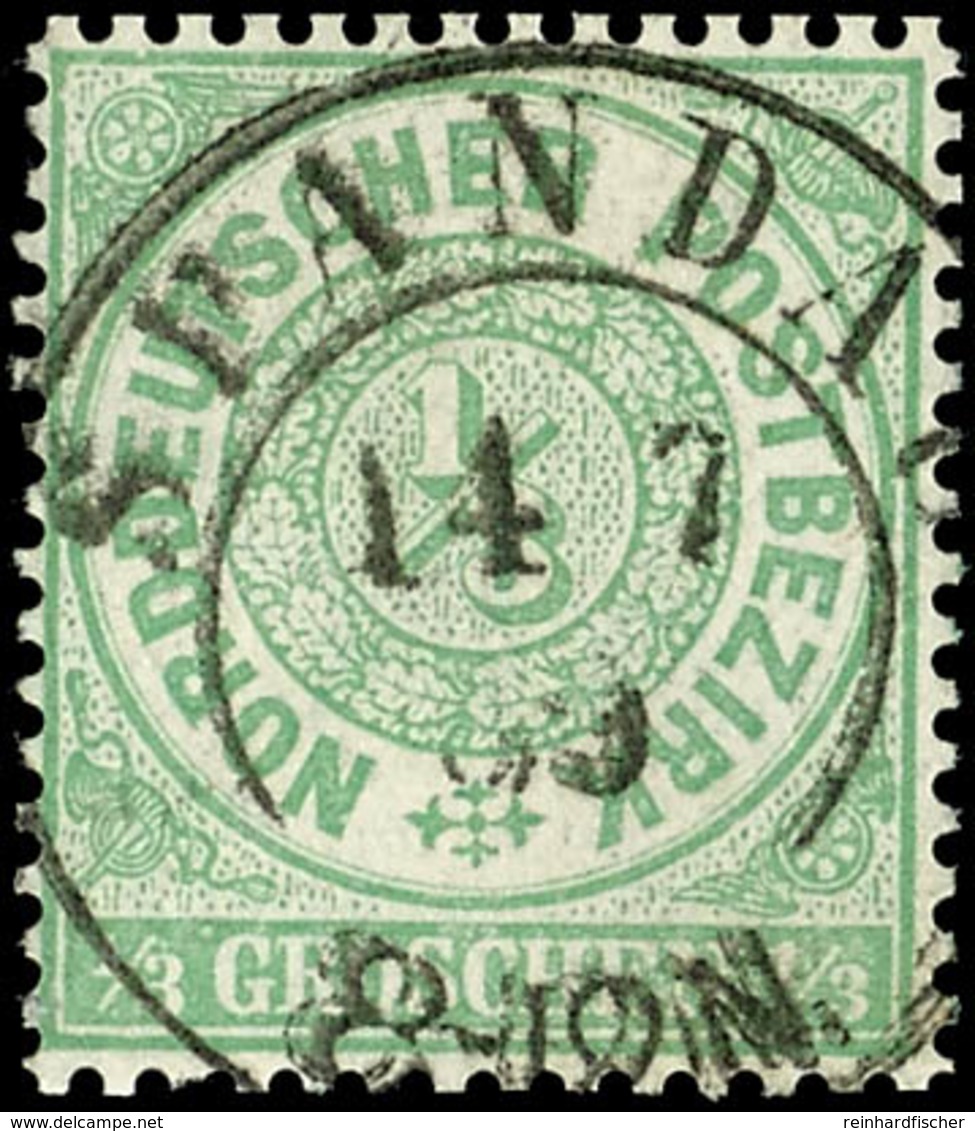 1894 "SPANDAU 14 7 69" - K2, OPD Potsdam, Zentrisch Klar Auf Leuchtend Farbfrischer NDP 1/3 Gr., Kabinett, Katalog: NDP1 - Other & Unclassified