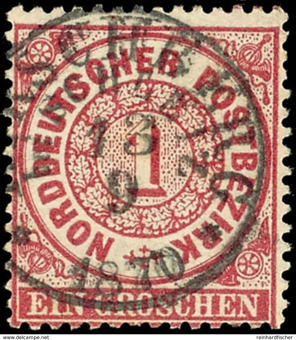 1966 "HIRSCHBERG Bei SCHLEIZ 13 9 1870" - K1, Fast Exakt Zentrisch Auf NDP 1 Gr., Kabinett, Katalog: NDP16 O - Sonstige & Ohne Zuordnung