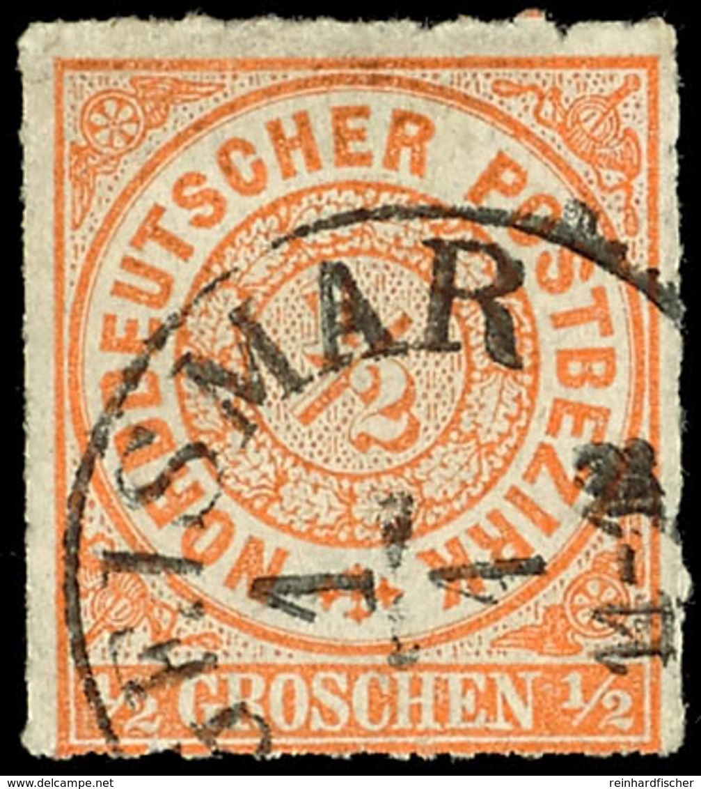 1968 "HOFGEISMAR 1/1" - K1, Klarer Teilabschlag Auf Kabinettstück NDP 1/2 Gr., Evtl. NDP-Ersttag?, Katalog: NDP3 O - Other & Unclassified