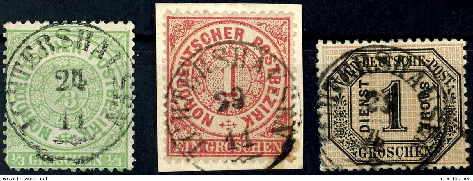 1971 "ICHTERSHAUSEN" - K1, Auf NDP MiNr. 14 (runde Ecke), 16 (Briefstück) Und Dienst 4 (helle Stelle), Katalog: NDP O - Other & Unclassified