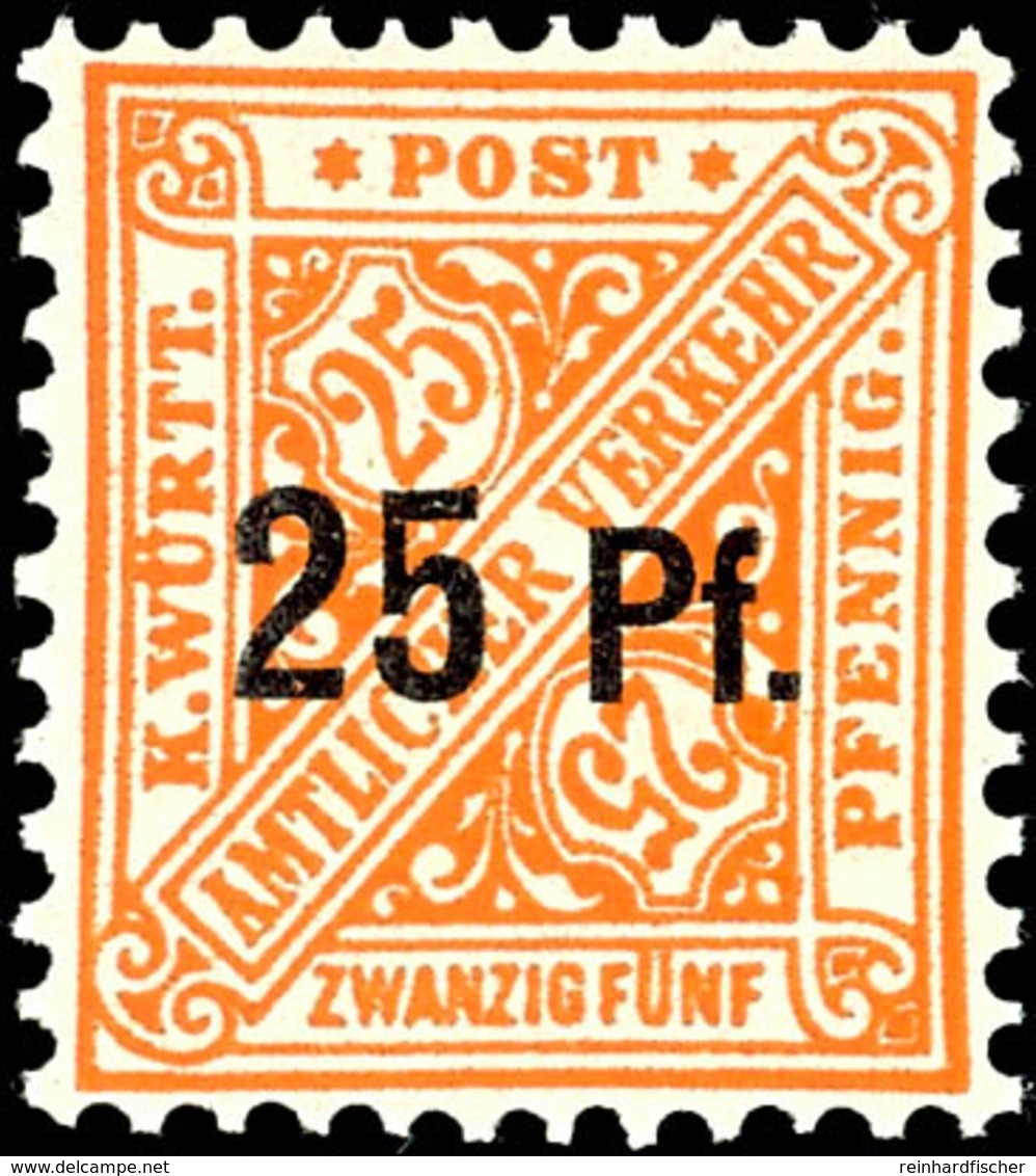 2055 25 Pf Auf 25 Pf Ohne Wasserzeichen Tadellos Postfrisch, Mi. 80,--, Katalog: 240Y ** - Andere & Zonder Classificatie