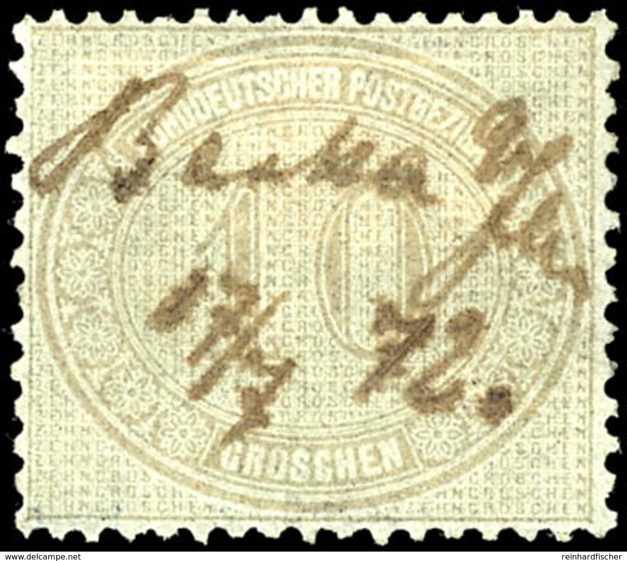 2072 10 Gr. Innendienst, Mit Federzugentwertung Aus "Berka A/Ilm 17/7 72", Kabinett, Gepr. Hoyer Und Bühler, Katalog: 25 - Sonstige & Ohne Zuordnung