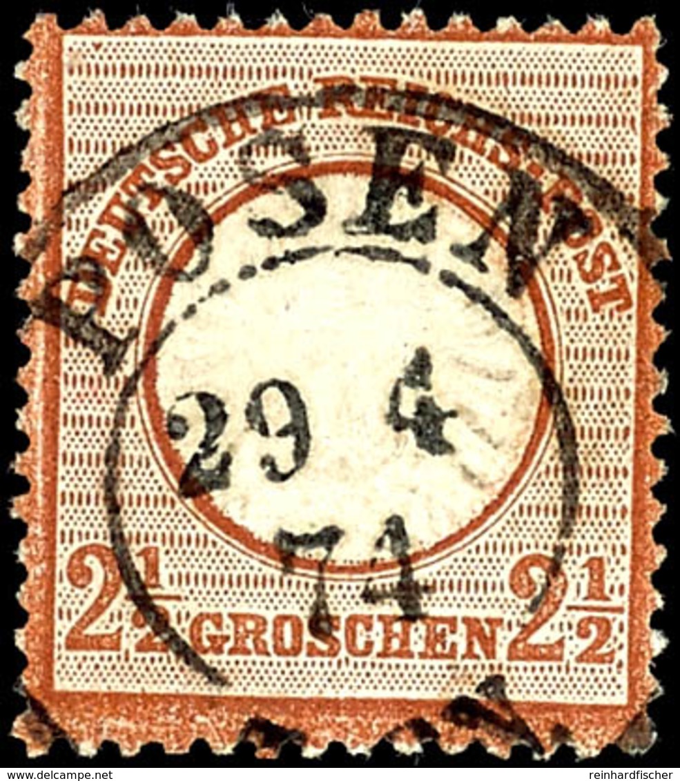 2143 2 1/2 Gr. Rötlichbraun, Ideal Gestempelt "POSEN", Kurzbefund Sommer BPP, Mi. 100.-, Katalog: 21a O - Sonstige & Ohne Zuordnung