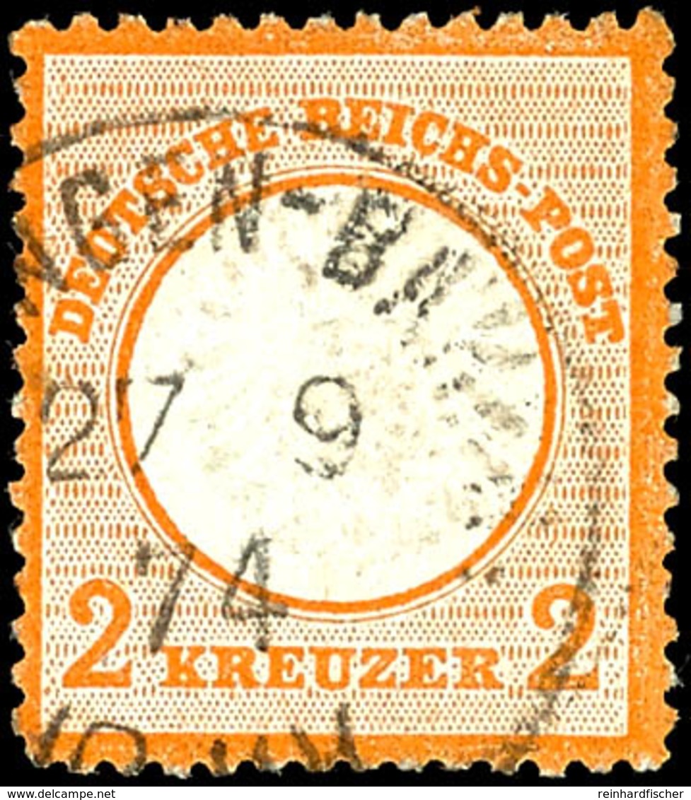 2149 2 Kr. Orange, Klar Und Mittig Gestempelt, Fotoattest Krug BPP "Die Marke Ist Farbfrisch, Gut Geprägt Und Gut Zentri - Sonstige & Ohne Zuordnung