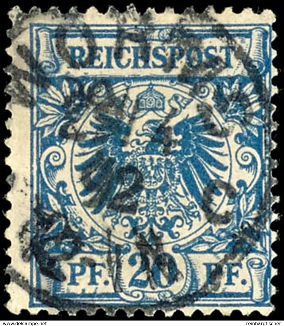 2254 20 Pf. Kobaltblau, Gest., Gepr. Zenker BPP, Mi. 150.-, Katalog: 48c O - Sonstige & Ohne Zuordnung