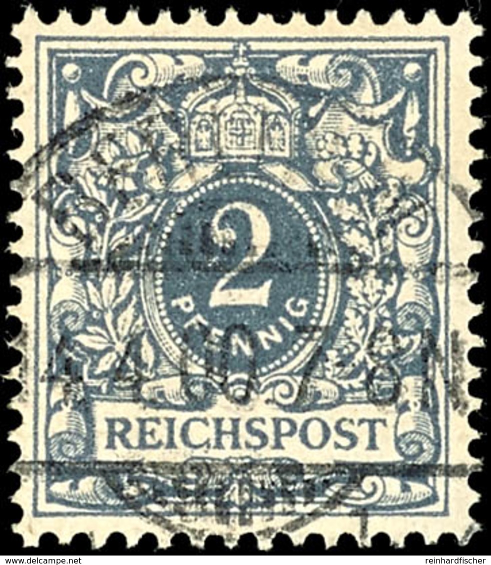 2271 2 Pf. Grau, Plattenfehler I, Gest., Gepr. Jäschke-L. BPP, Mi. 180.-, Katalog: 52I O - Sonstige & Ohne Zuordnung