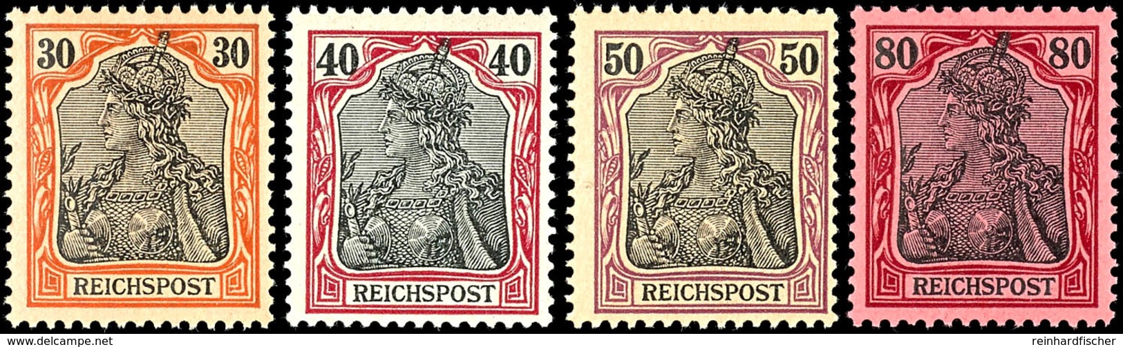 2272 2 - 80 Pfg Germania Reichspost, 10 Werte Komplett, Tadellos Postfrisch, Kabinett, Fotoattest Dr. Oechsner BPP "Der  - Other & Unclassified