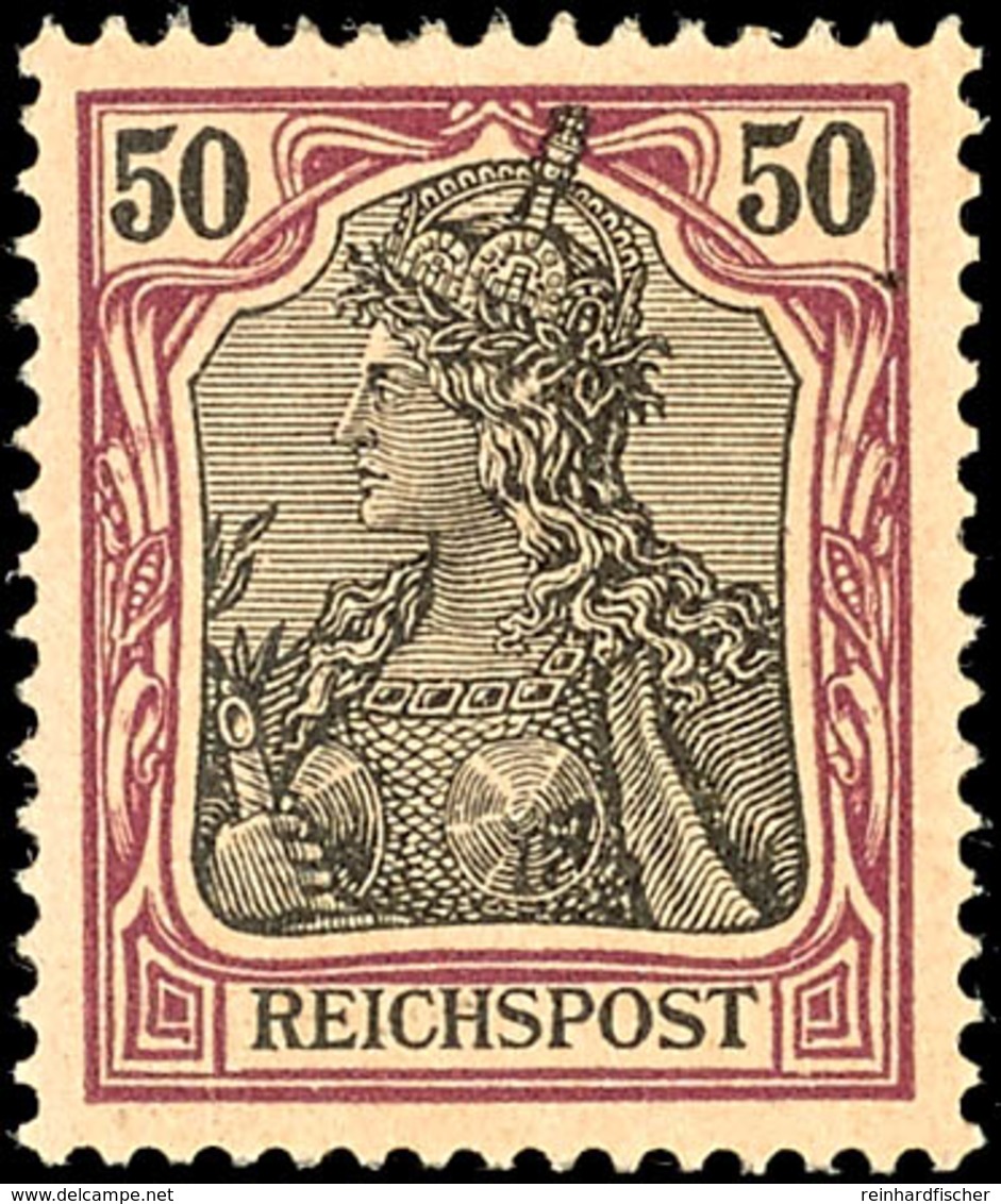 2280 50 Pfg Germania, Tadellos Postfrisch, Unsigniert, Kabinett, Mi. 160.-, Katalog: 61 ** - Sonstige & Ohne Zuordnung