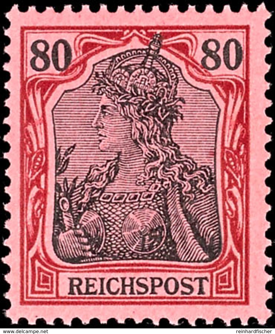 2282 80 Pfg Germania Reichspost, Tadellos Postfrisch, Unsigniert, Kabinett, Fotobefund Jäschke-Lantelme BPP (2016) "...i - Sonstige & Ohne Zuordnung