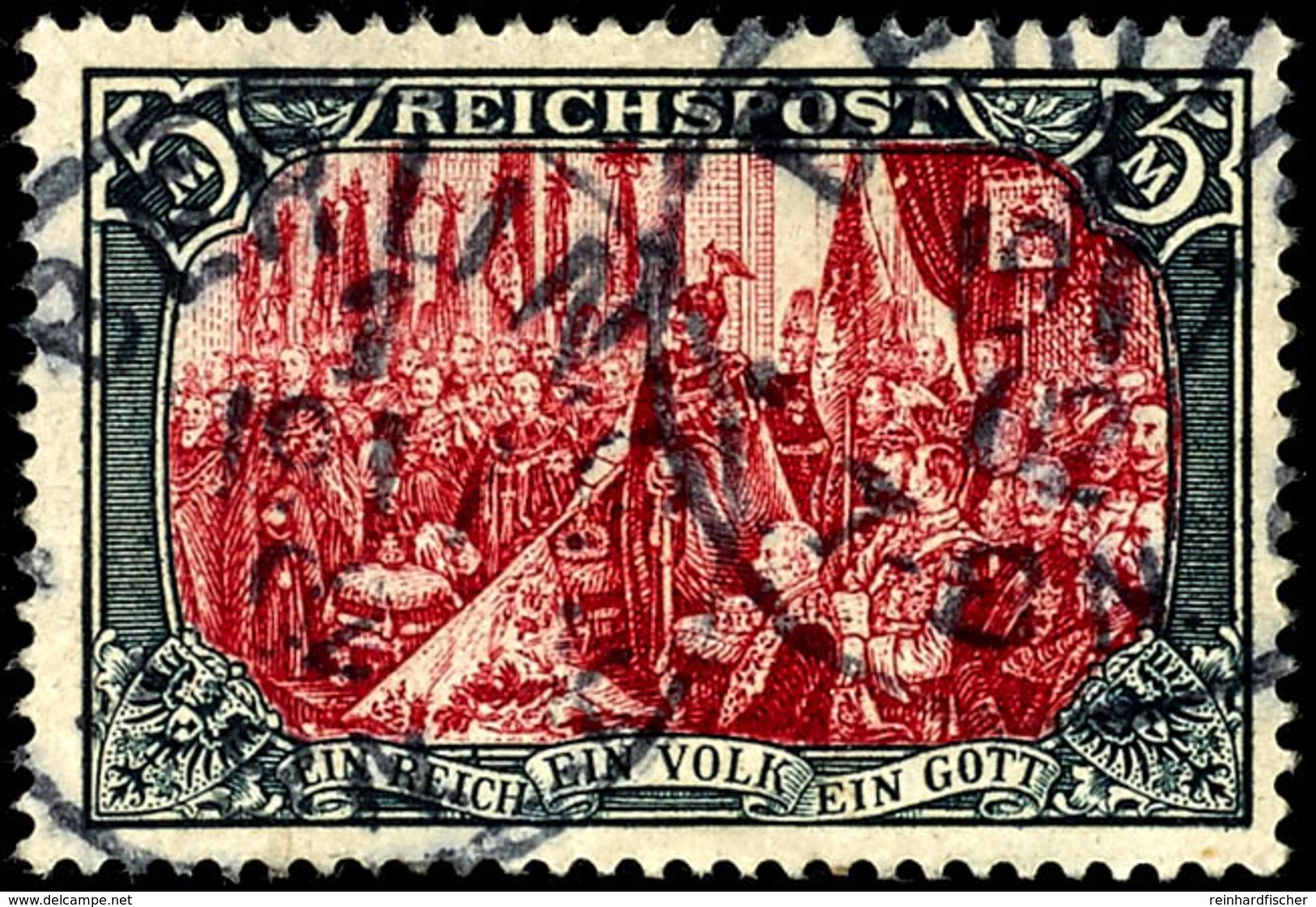 2297 5 M. Reichspost, Type III, Tadellos, Gestempelt, Mi. 500.-, Katalog: 66III O - Sonstige & Ohne Zuordnung