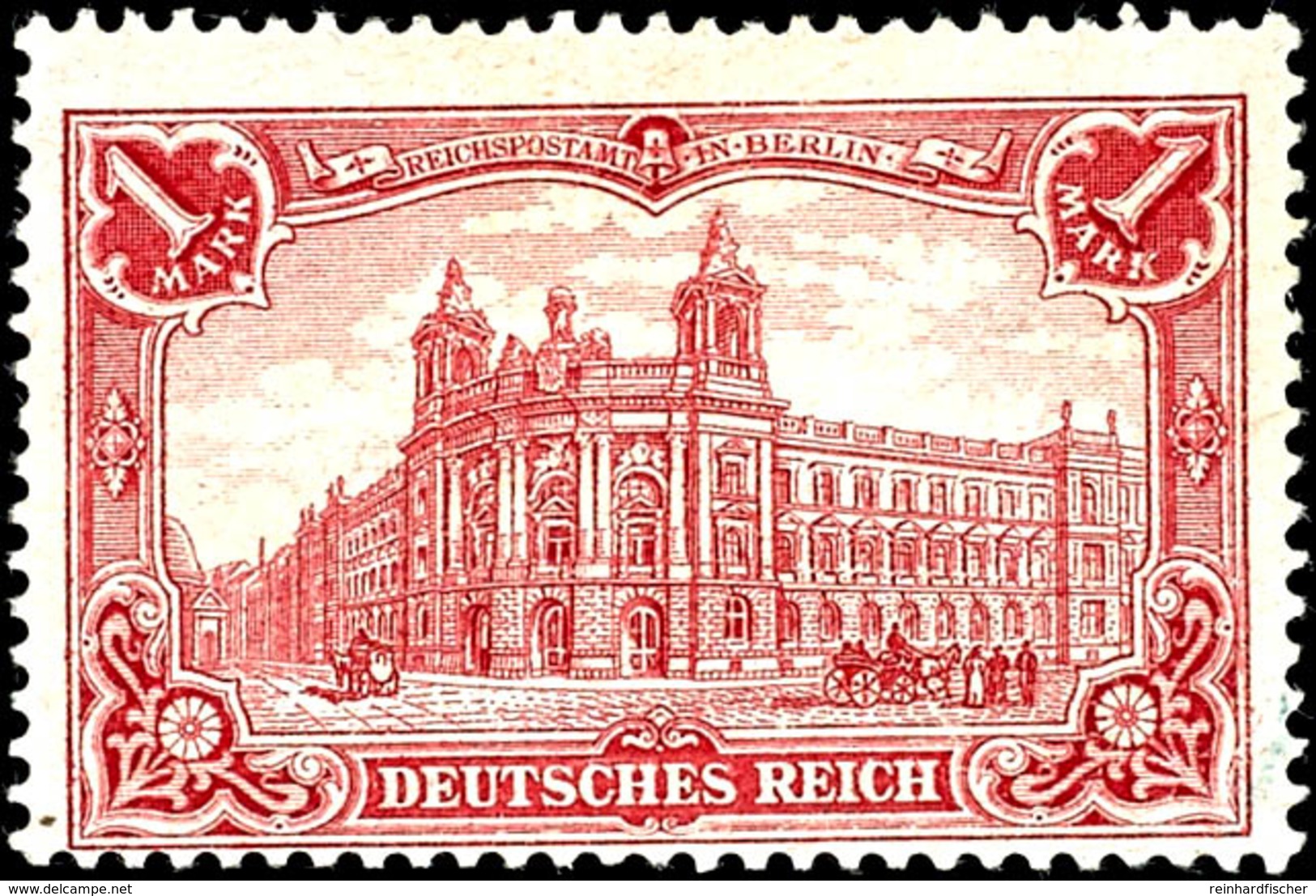 2310 1 Mark Reichspostamt Tadellos Ungebraucht, Kleines Signum, Mi. 360,--, Katalog: 78Ab * - Sonstige & Ohne Zuordnung