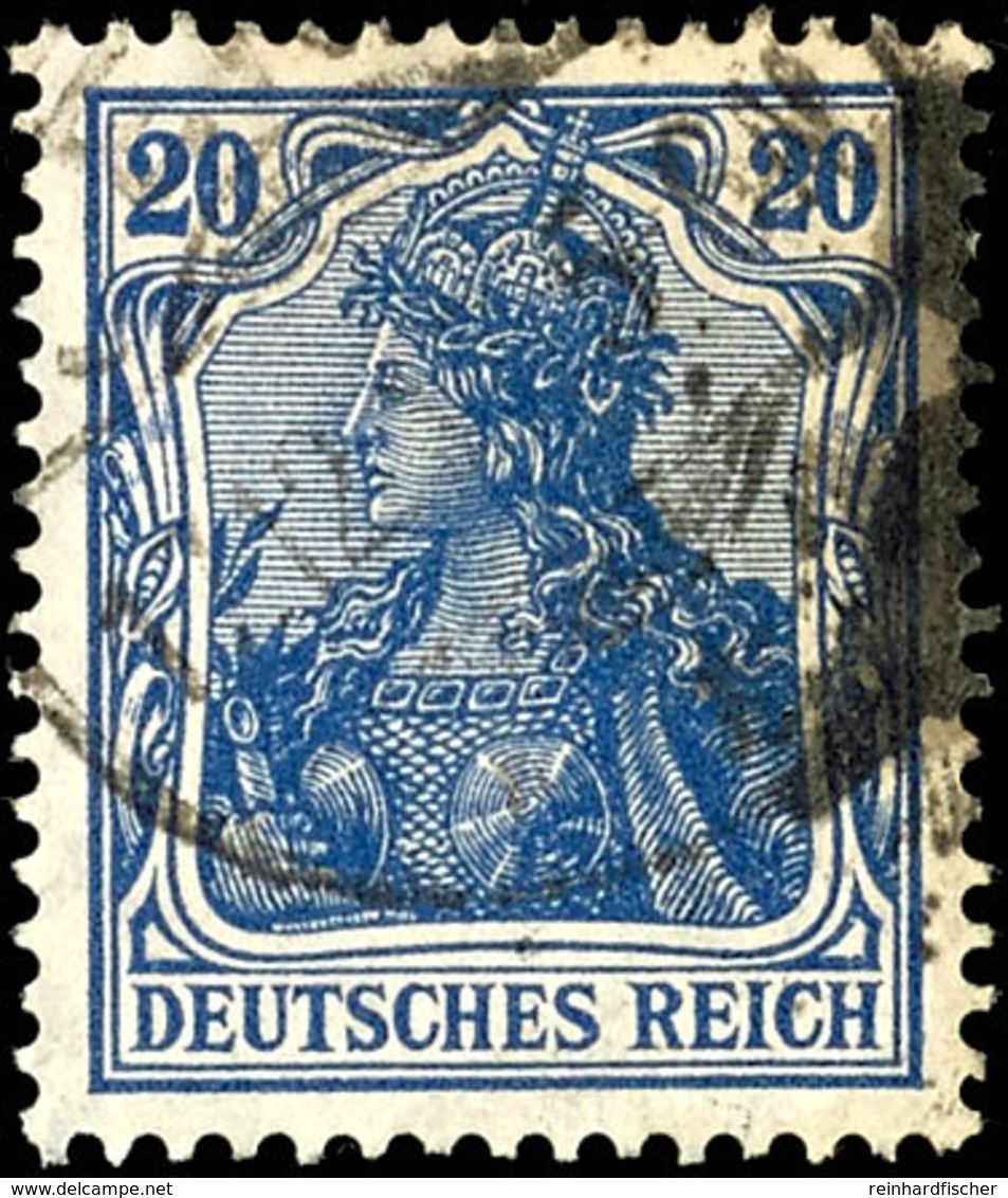 2362 20 Pf. Violettultramarin, Gepr. Jäschke-L. BPP, Mi. 130.-, Katalog: 87IIb O - Sonstige & Ohne Zuordnung