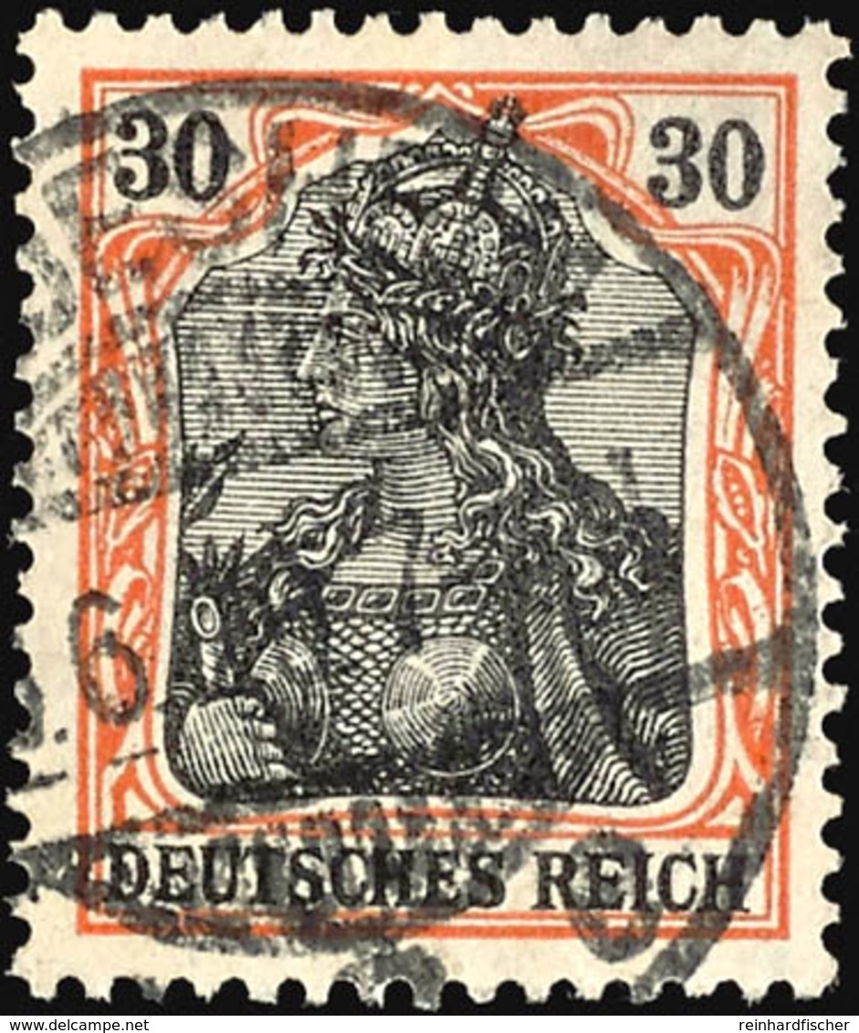 2370 30 Pf. Auf Orangeweiß, Gest. Gepr. Jäschke-L. BPP, Mi. 120.-, Katalog: 89IIy O - Sonstige & Ohne Zuordnung