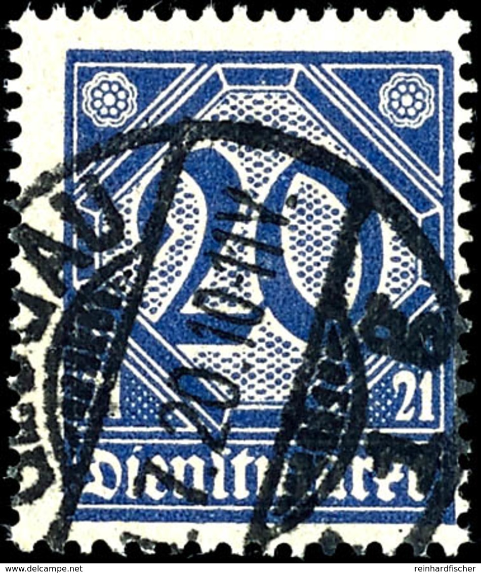 2986 20 Pfg. Preußischblau Gestempel "GLOGAU", Tadellos, Fotoattest Bechtold BPP, Mi. 950.-, Katalog: 19b O - Sonstige & Ohne Zuordnung