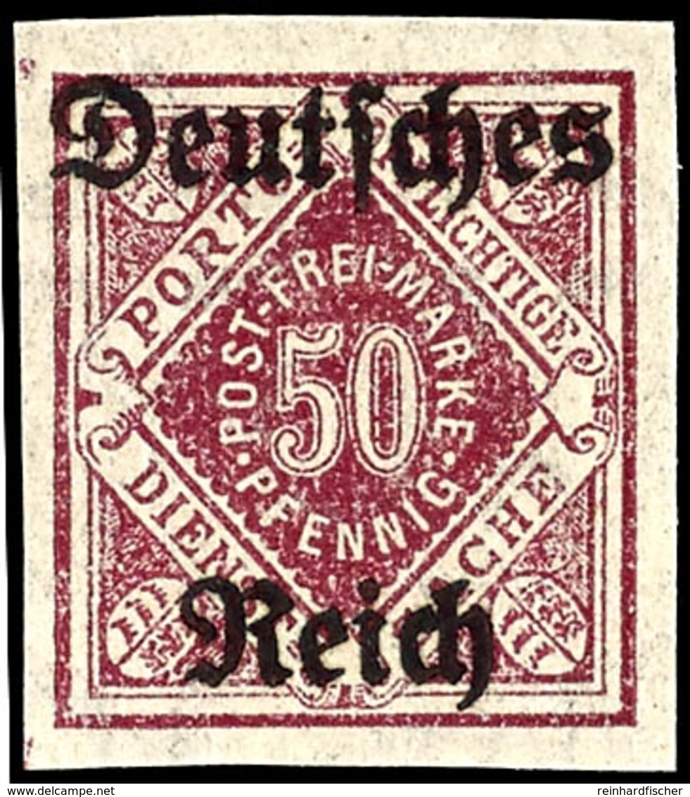 2988 5 - 50 Pfg. Ungezähnt, Ungebraucht, Doppelt Signiert Klinkhammer BPP, Mi. 450.-, Katalog: 52/56U * - Other & Unclassified