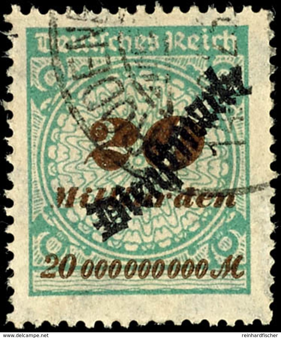 3024 20 Milld. M. , Gest. Kurzbefund Weinbuch BPP, Mi. 200.-, Katalog: 87 O - Other & Unclassified