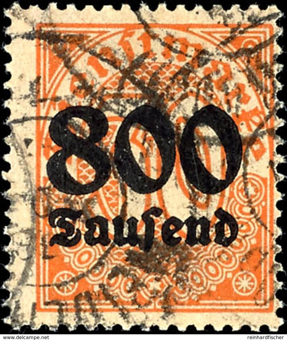 3033 800 Tsd. Auf 30 Pfg Mit Wz. 1, Tadellos Gestempelt, Gepr. Ritter, Infla Oechsner BPP, Mi. 400.-, Katalog: 95Y O - Sonstige & Ohne Zuordnung