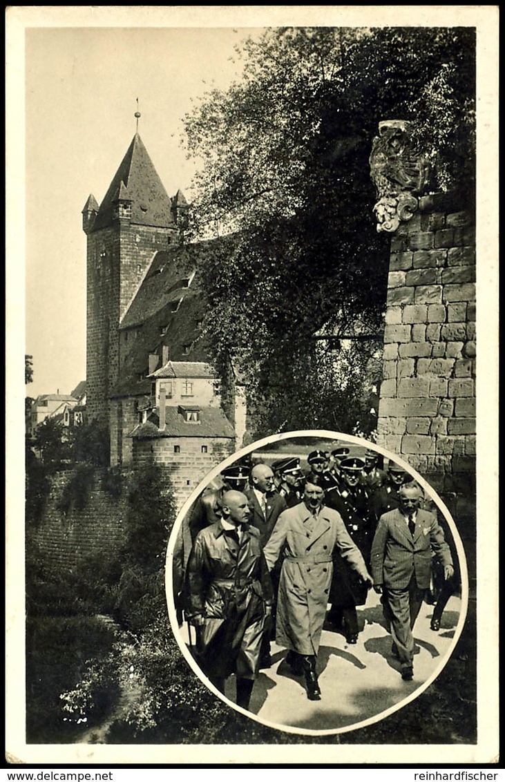3241 1933, S/w Fest-Postkarte Anlässlich Des Reichsparteitages 1933, Gelaufen Nach Vockenhausen, Zufrankiert Mit Brauner - Andere & Zonder Classificatie