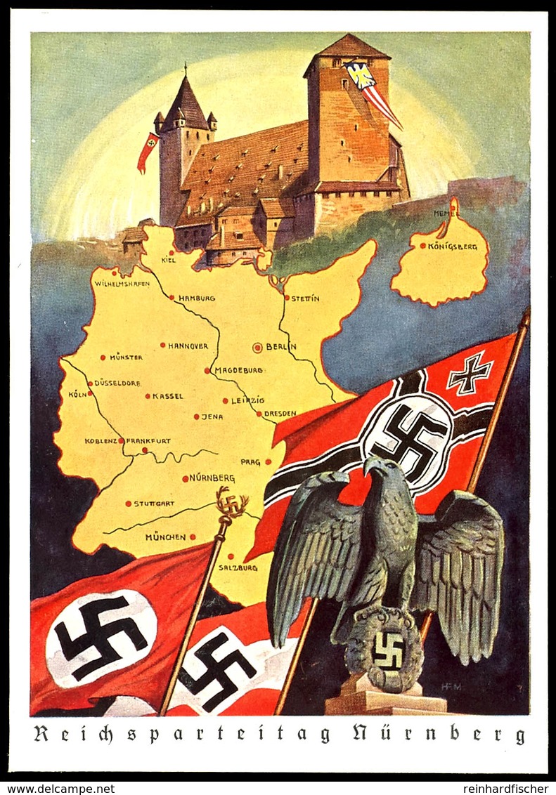 3258 1939 Reichsparteitag Mit Abbildung "Burg", Der Geplante Reichsparteitag 1939 Fand Aufgrund Des Kriegsbeginns Nicht  - Other & Unclassified