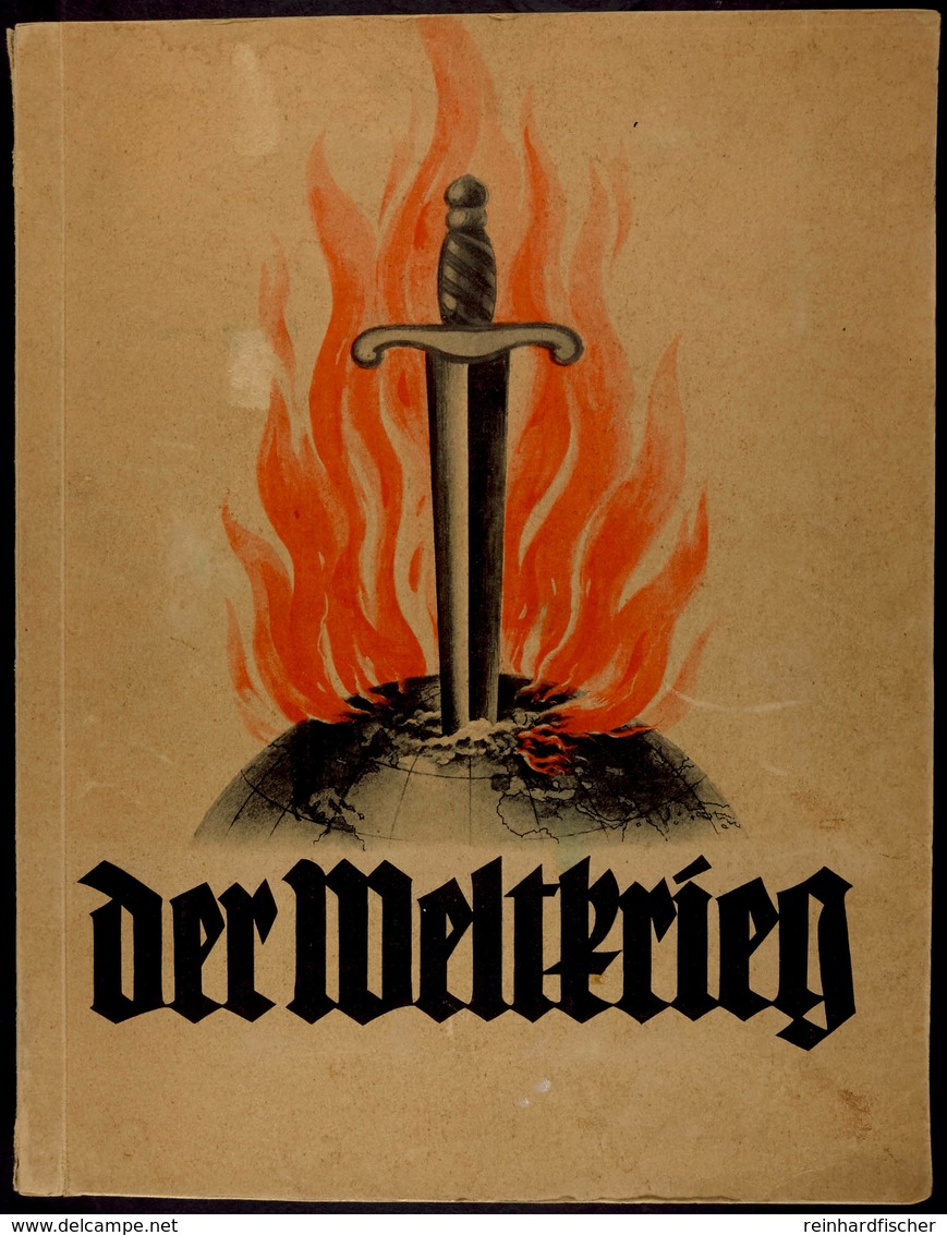 3321 Der Weltkrieg - Ein Bildwerk Aus Dem Großen Kriege, Sammelalbum Der Immalin-Werte Mettmann Ca. 1928, Komplett, Einb - Sonstige & Ohne Zuordnung