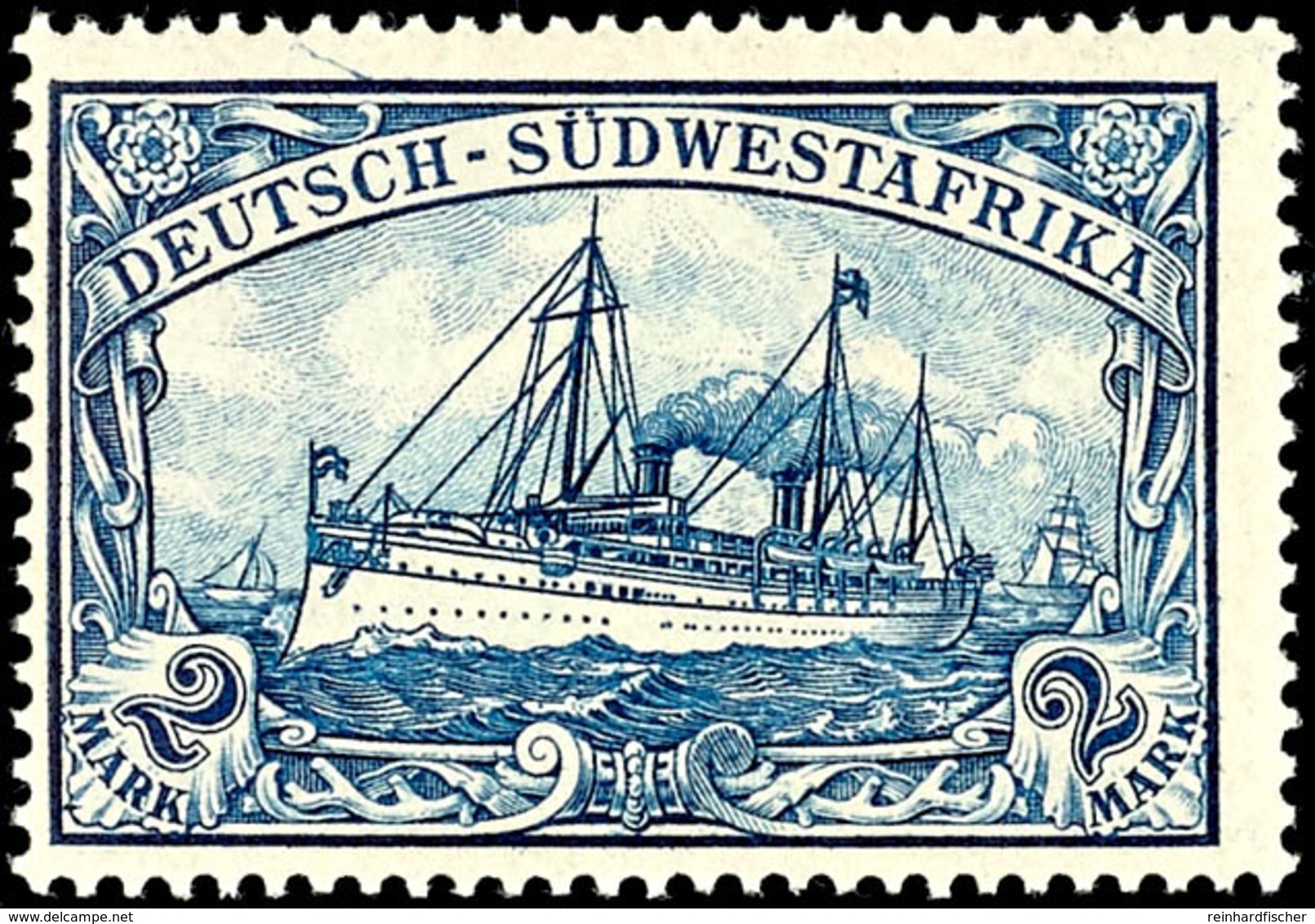 3599 2 M. Kaiseryacht, Tadellos Postfrisch, Kabinett, Gepr. Bothe BPP, Katalog: 21 ** - German South West Africa