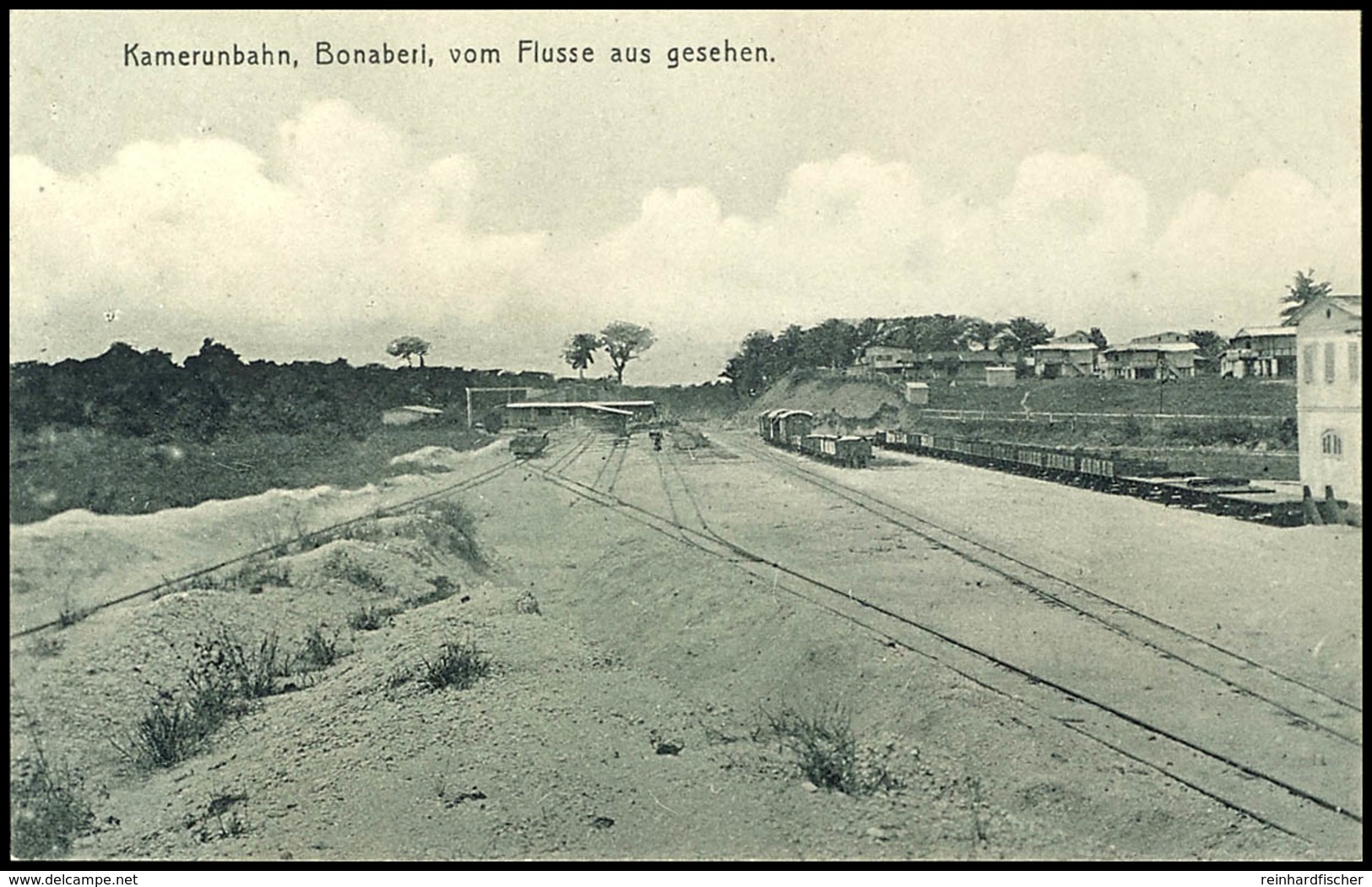 3633 Ansichtskarte "Kamerunbahn, Banoberi, Vom Flusse Aus Gesehen.", Ungelaufen, Gute Erhaltung  BF - Kamerun