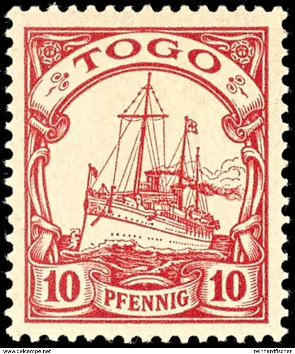 3769 10 Pfg Kaiseryacht, Luxus Postfrisch, Mi. 60,-, Katalog: 9 ** - Togo