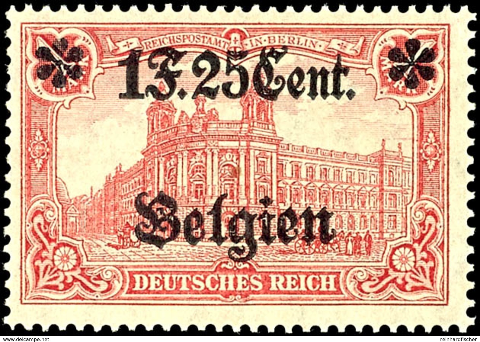 3801 1 F 25c. In Guter Type, Zarte Falzspur, Tadellos, Gepr. Hey BPP, Mi. 500,-, Katalog: 23IA * - Sonstige & Ohne Zuordnung