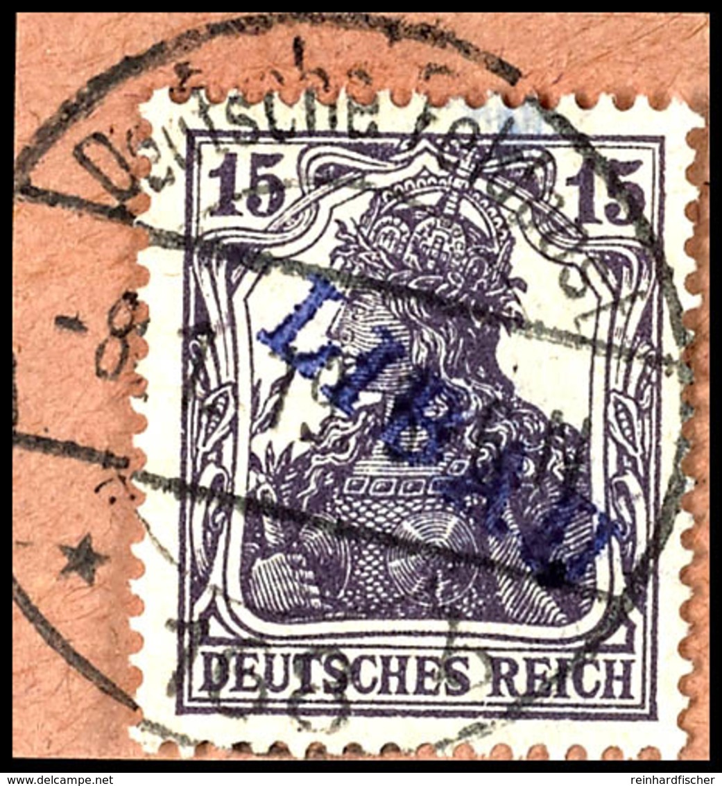 3816 15 Pf. In Type I Auf Kleinem Briefstück, Tadellos, Mi. 450.-, Katalog: 3A BS - Sonstige & Ohne Zuordnung