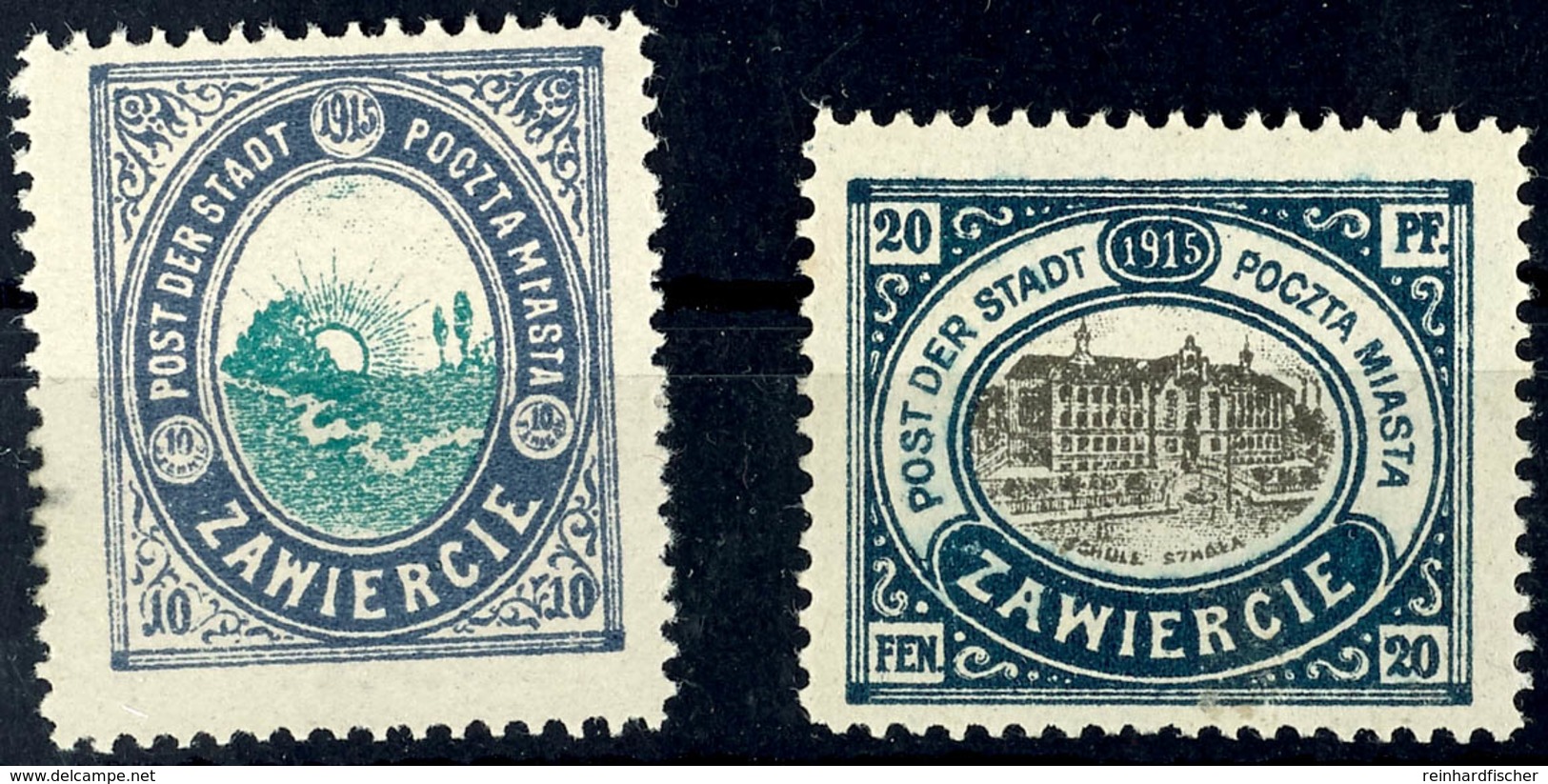 3832 10 F/Pf. Und 20 F/Pf. Ohne Kontrolleindruck, Tadellos Ungebraucht, Gepr. Petriuk ZPF, Mi. 200.-, Katalog: 1/2III * - Sonstige & Ohne Zuordnung