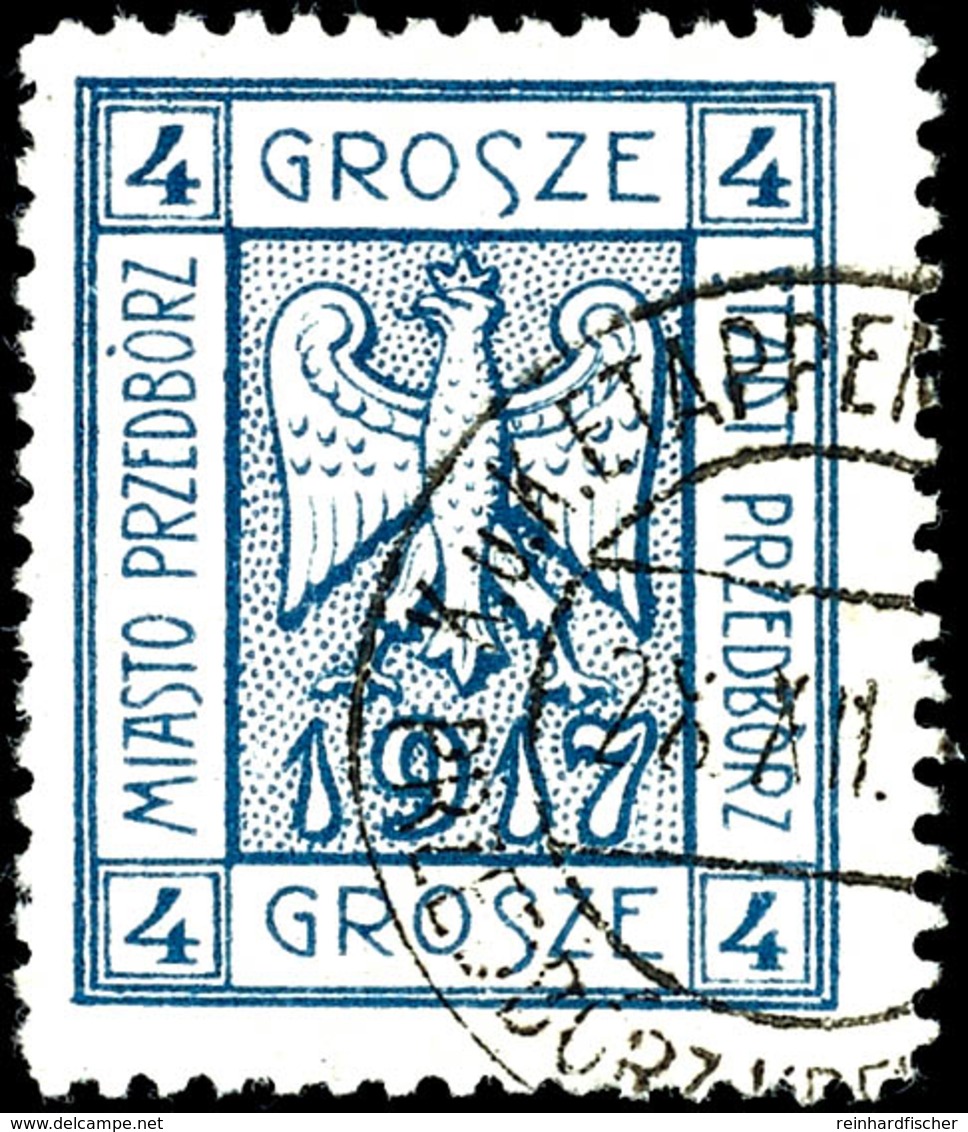 3835 PRZEDBORZ, Wappen 2 Und 4 Gr. Tadellos Gestempelt, Mi. 195,--, Katalog: 1/2 O - Sonstige & Ohne Zuordnung