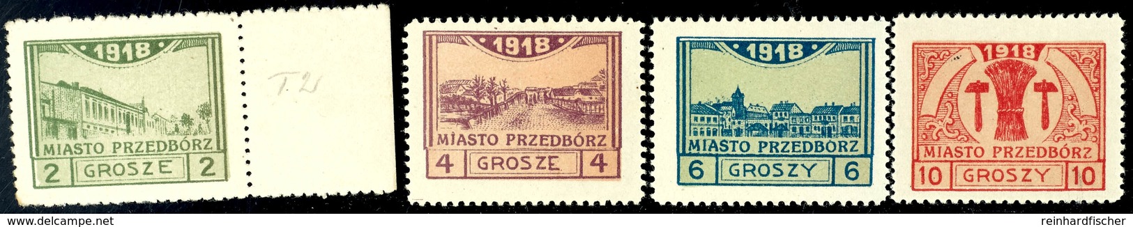 3837 PRZEDBORZ, Kpl. Pracht-Serie, Alle Werte Geprüft Petriuk PZF, Mi. 132,--, Katalog: 3/6 B * - Sonstige & Ohne Zuordnung