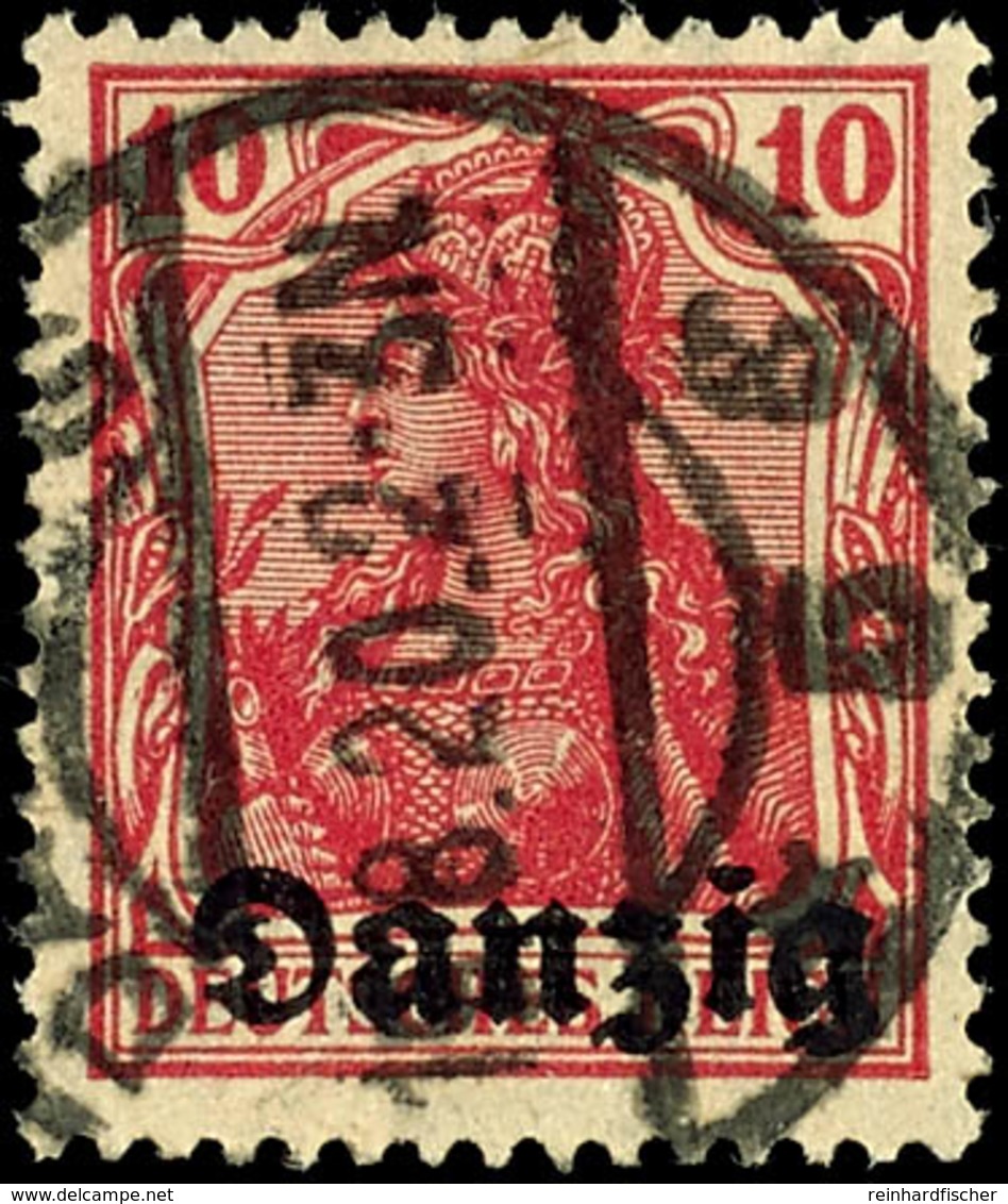 3882 10 Pf. Rötlichkarmin, Tadellos, Gest., Gepr. Gruber Infla, Mi. 150.-, Katalog: 2a Oo - Sonstige & Ohne Zuordnung