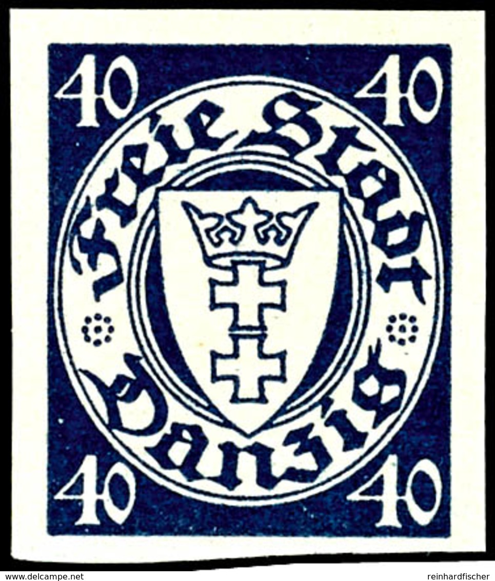 3992 40 Pfg Staatswappen, Abart "ungezähnt", Tadellos Postfrisch, Gepr. Dr. Oechsner BPP Und Hochkeppeler, Mi. 220.-, Ka - Sonstige & Ohne Zuordnung