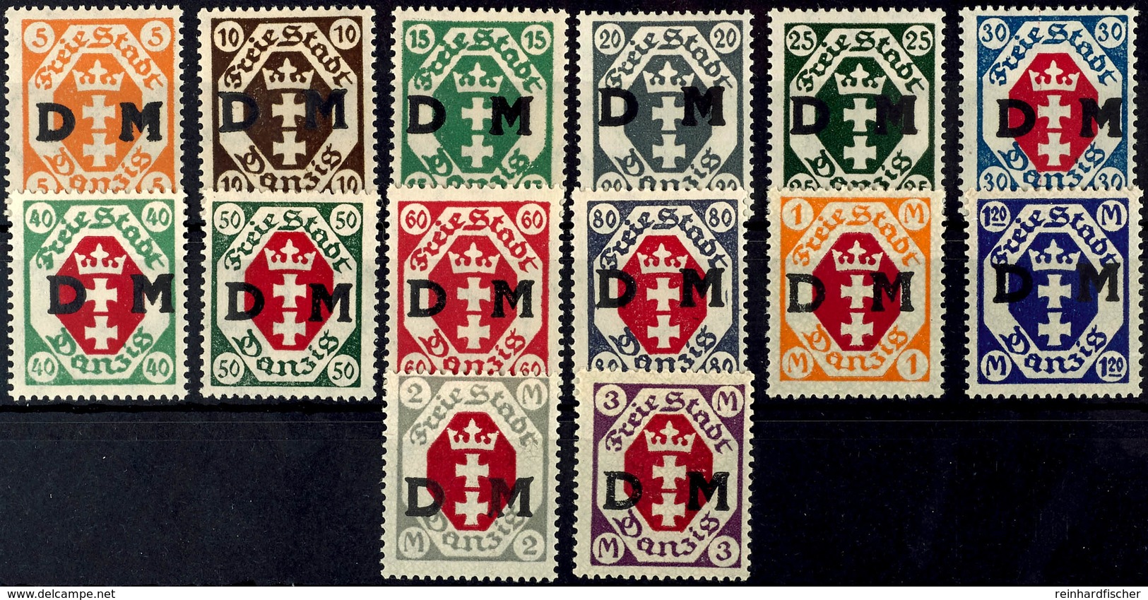 4003 5 Pfg - 3 DM Wappen, 14 Werte Komplett, Tadellos Postfrisch, Unsigniert, Mi. 150.-, Katalog: 1/14 ** - Sonstige & Ohne Zuordnung