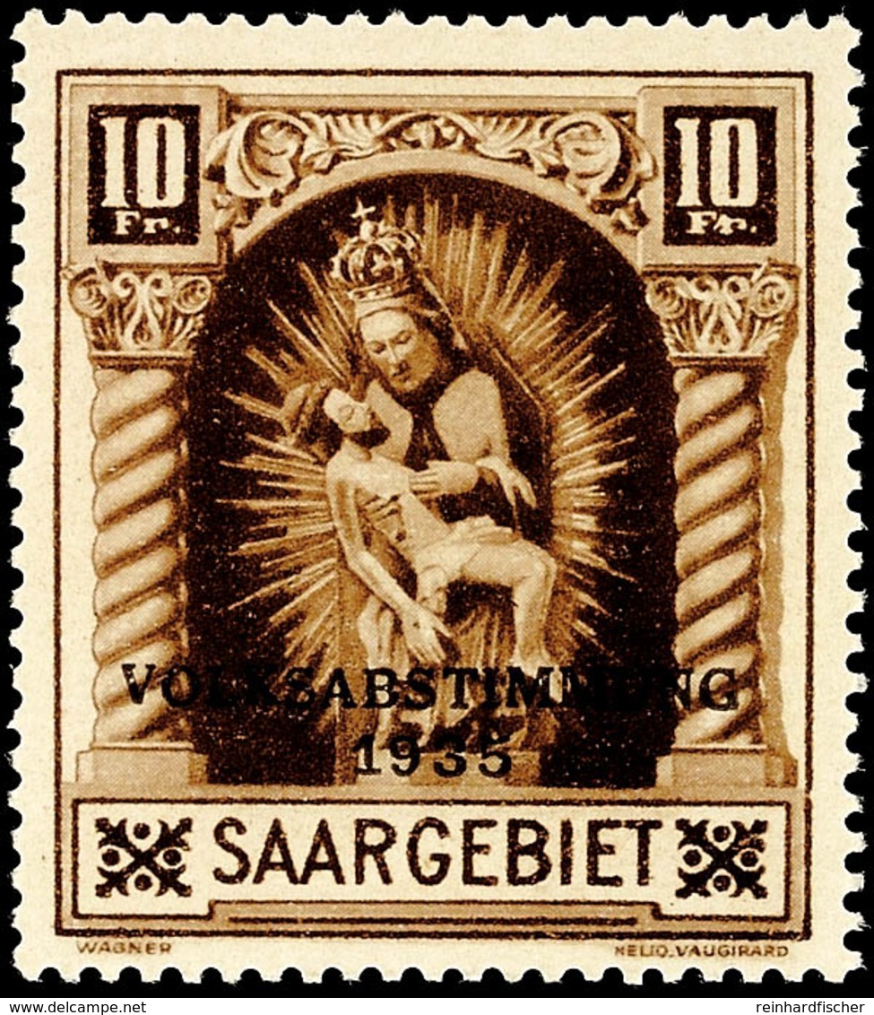 4155 10 Fr. Volksabstimmung 1935 Mit Plattenfehler I "r Von Fr Der Wertbezeichnung Mit Anstrich", Tadellos Postfrisch, M - Andere & Zonder Classificatie