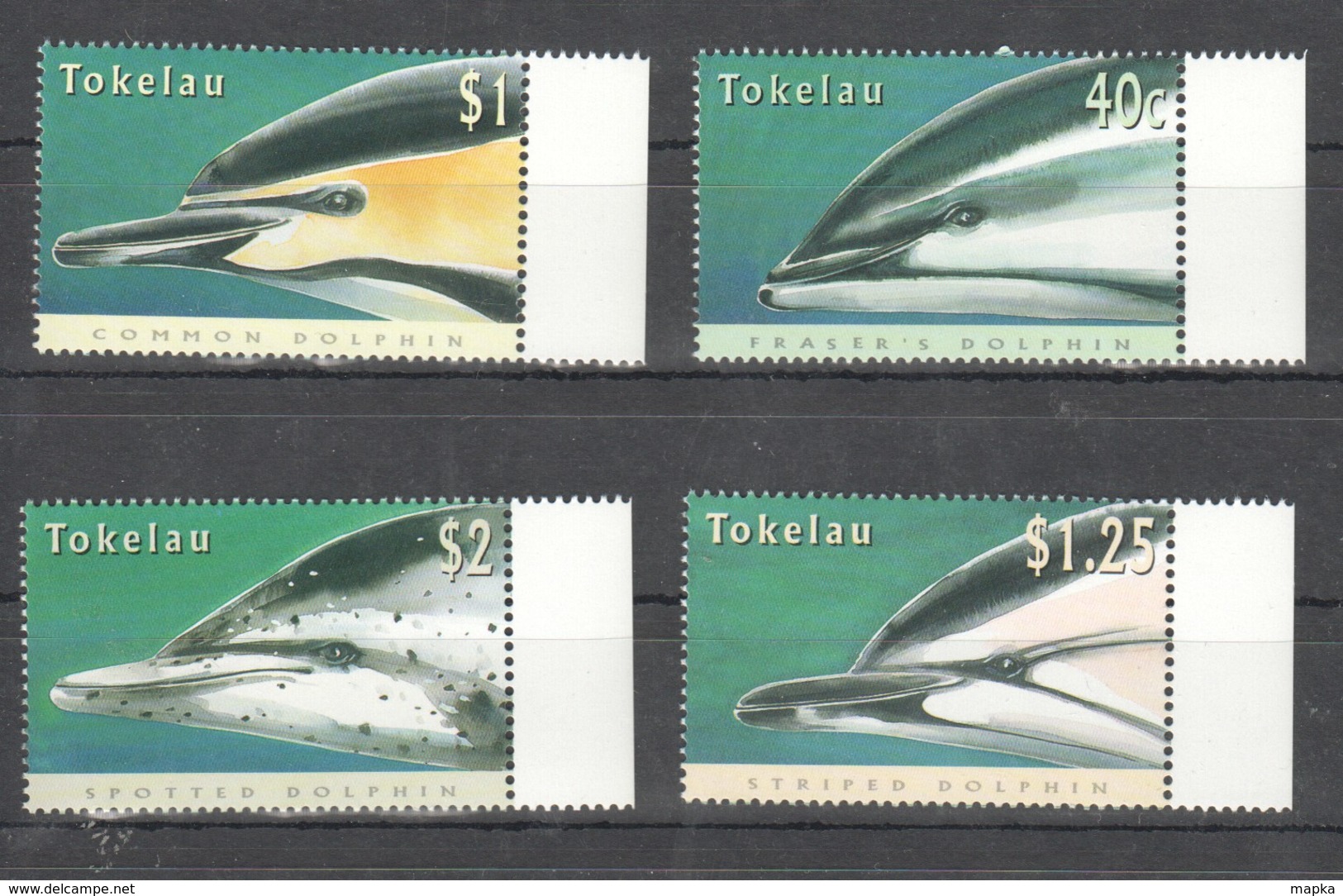 V1247 TOKELAU MARINE LIFE DOLPHINS 1SET MNH - Dolphins