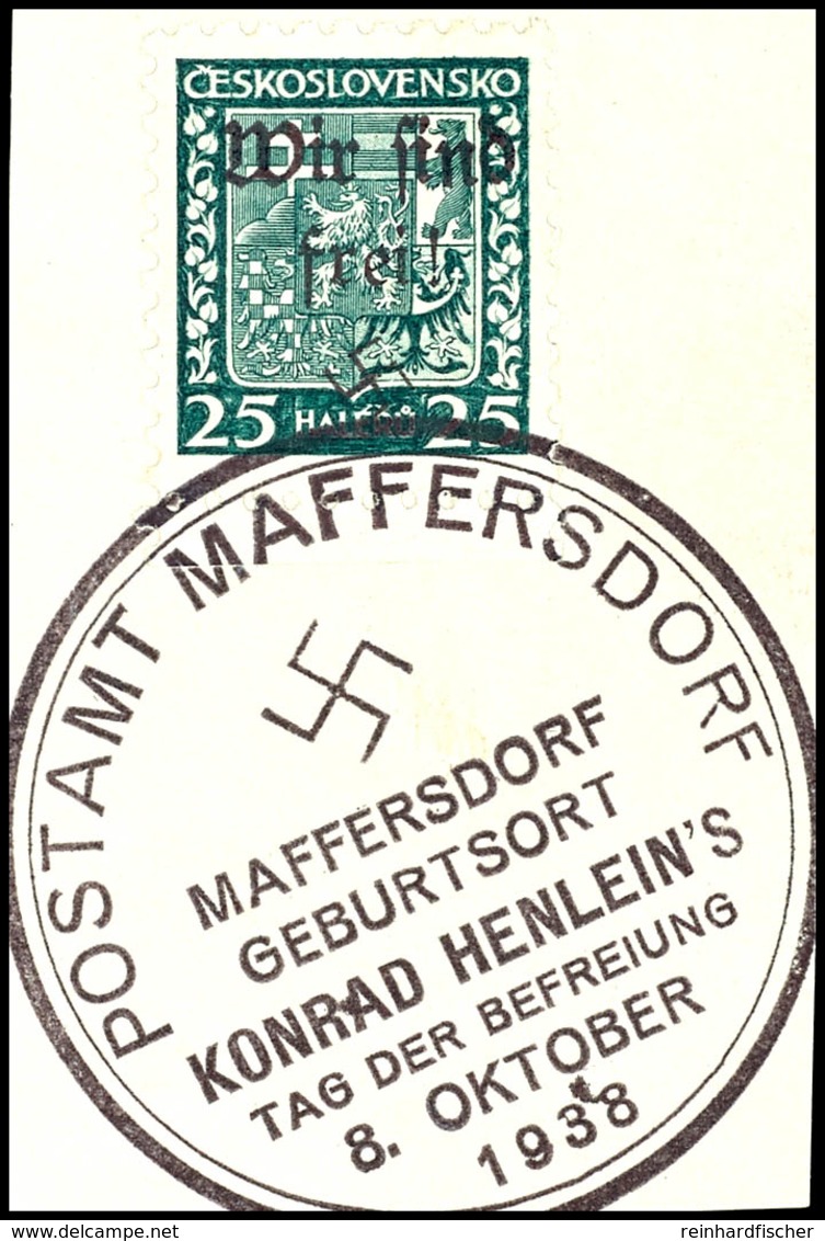 4237 10 - 25 H. Staatswappen Mit Ersttagssonderstempel Auf 2 Briefstücken, Signiert Dr. Hörr Und Osper BPP, Mi. 165,-, K - Andere & Zonder Classificatie