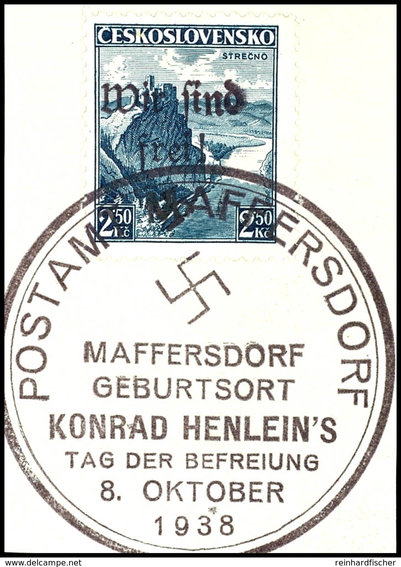 4241 2,50 Kr. Burgruine Strecno Mit Ersttagssonderstempel Auf Briefstück, Signiert Dr. Hörr Und Osper BPP, Mi. 120.-, Ka - Andere & Zonder Classificatie