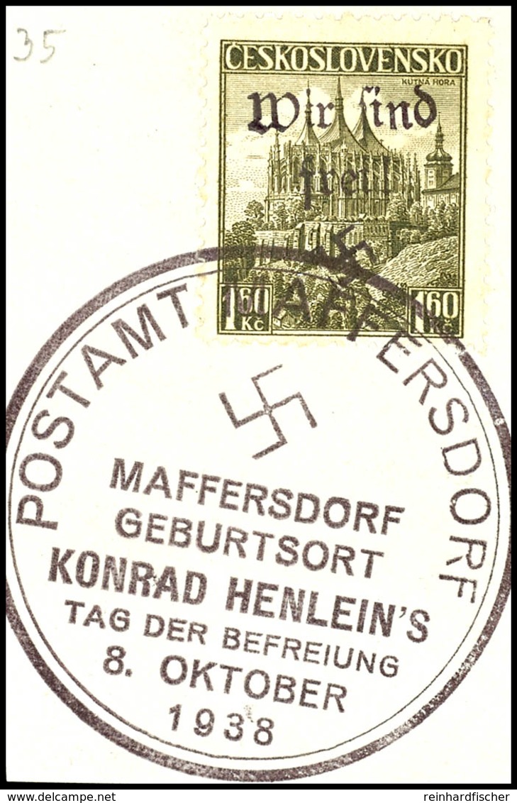 4244 1,60 Kr. Kuttenberg Mit Ersttagssonderstempel Auf Briefstück, Signiert Dr. Hörr Und Osper BPP, Mi. 100.-, Katalog:  - Sonstige & Ohne Zuordnung