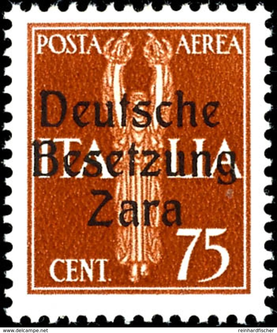 4519 25 C. - 2 L. Flugpostmarken, 7 Verschiedene Werte (ohne Mi.-Nr. 29 Und 30), Aufdrucktype I, Tadellos Postfrisch, Fo - Deutsche Bes.: Zara