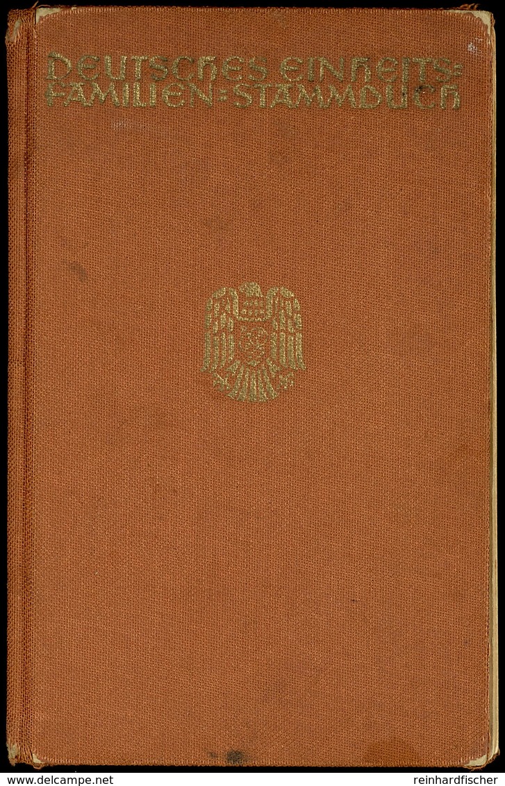 4527 Familienstammbuch Mit Heiratsurkunde Vom 30.12.1941 Mit Handschriftlicher Eintragung Wohnhaft "bei Der Dienststelle - Andere & Zonder Classificatie