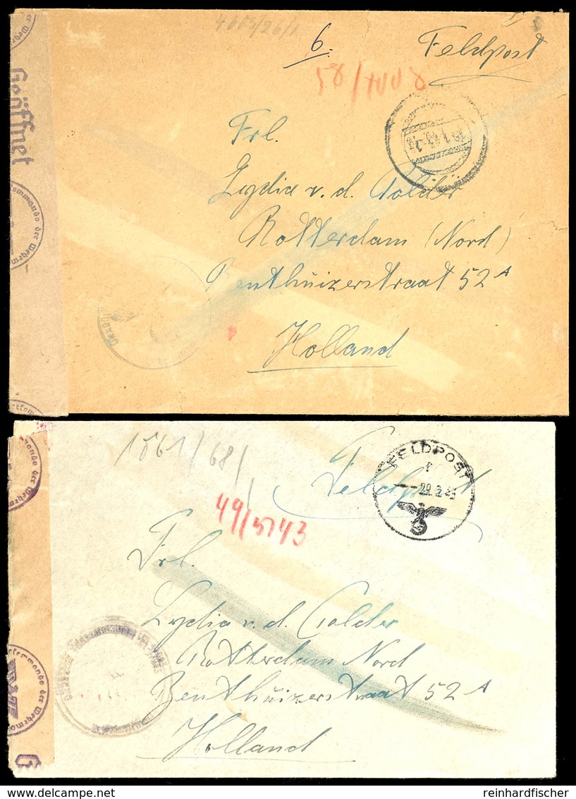 4607 1943, Feldpost-Brief Mit Stummem Stpl. Vom 16.1.43 Sowie Mit Brief-Stpl. Und Absenderangabe Feldpost-Nr. M 47063 =  - Sonstige & Ohne Zuordnung