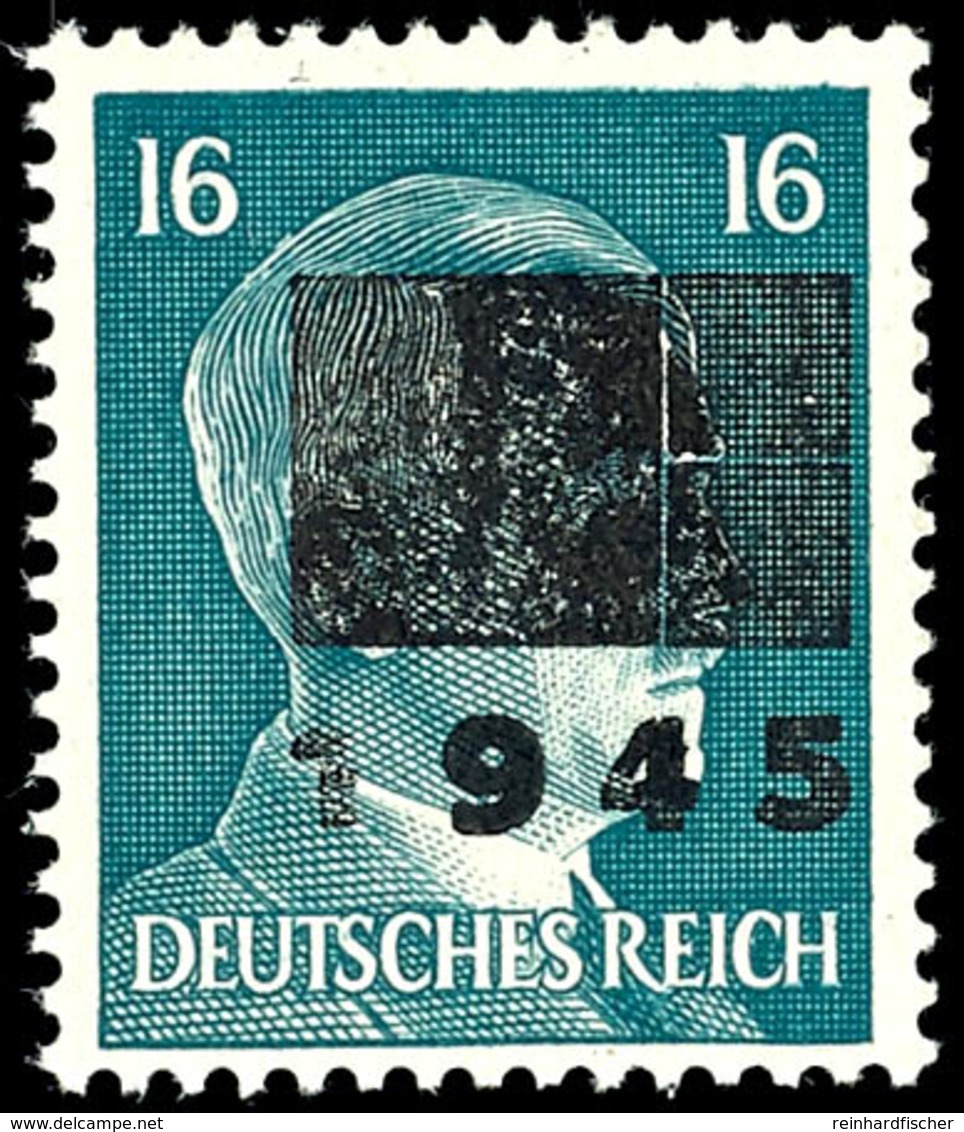 5004 16 Pfg Hitler Mit Aufdruck In Type IIb, Tadellos Postfrisch, Gepr. Zierer BPP, Mi. 150.-, Katalog: 10IIb ** - Other & Unclassified