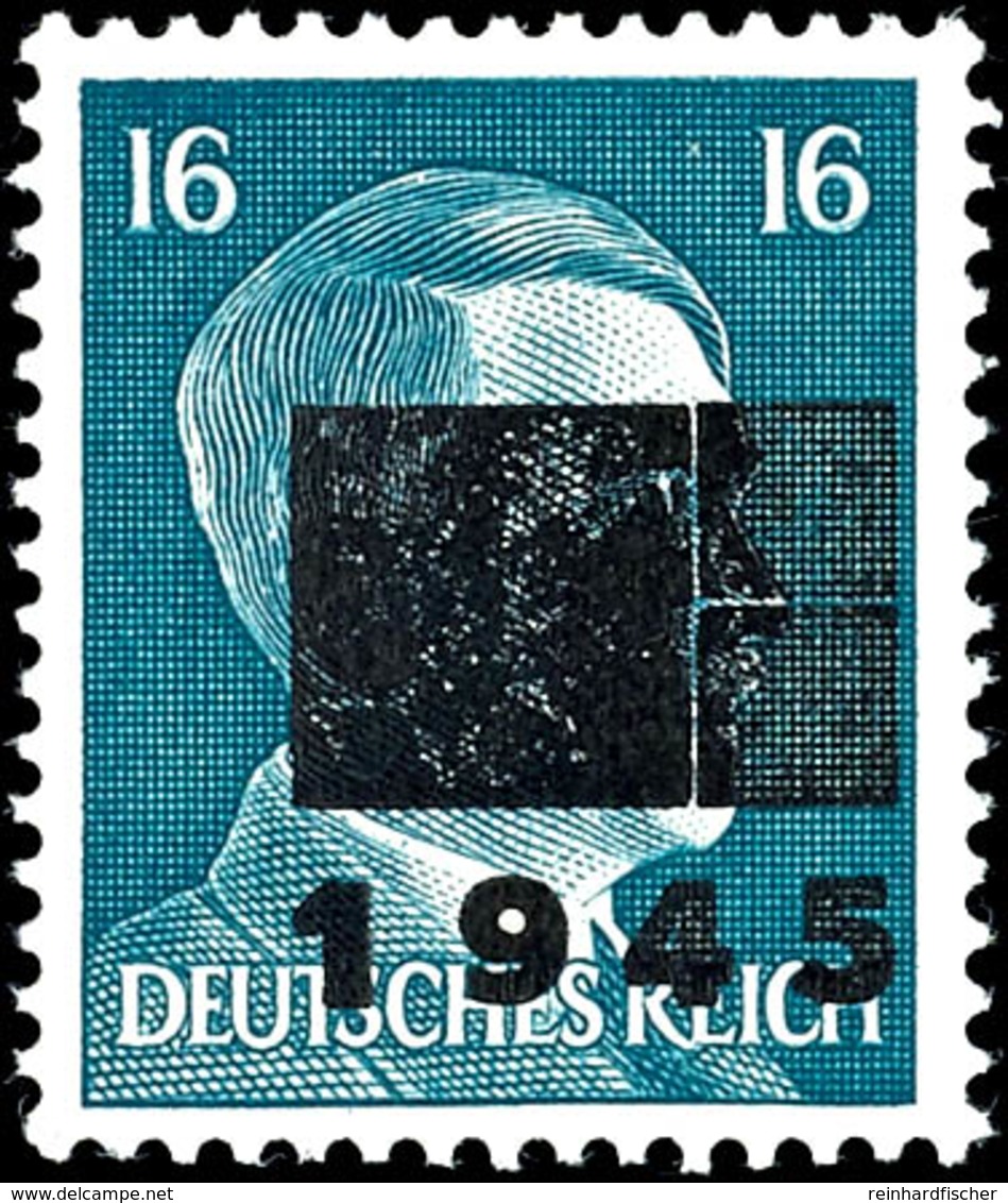 5005 16 Pfg Hitler Mit Lokalem Aufdruck - Type IIb, Tadellos Postfrisch, Gepr. Sturm BPP, Mi. 150.-, Katalog: 10IIb ** - Other & Unclassified